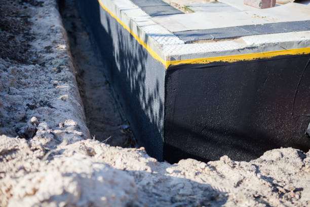 Residential Waterproofing installation at a Climax, MI home by SJ Waterproofing Pros